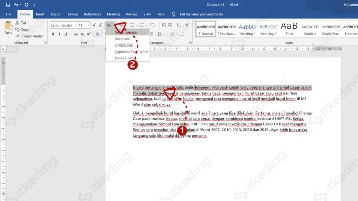 Cara Membuat Semua Huruf Kapital Di Word Panduan Lengkap Dan Mudah