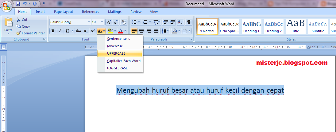 Ternyata Ini 5 Cara Mengubah Huruf Kecil ke Besar di Word yang Jarang Diketahui Orang