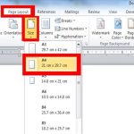 cara mengubah ukuran kertas di microsoft word