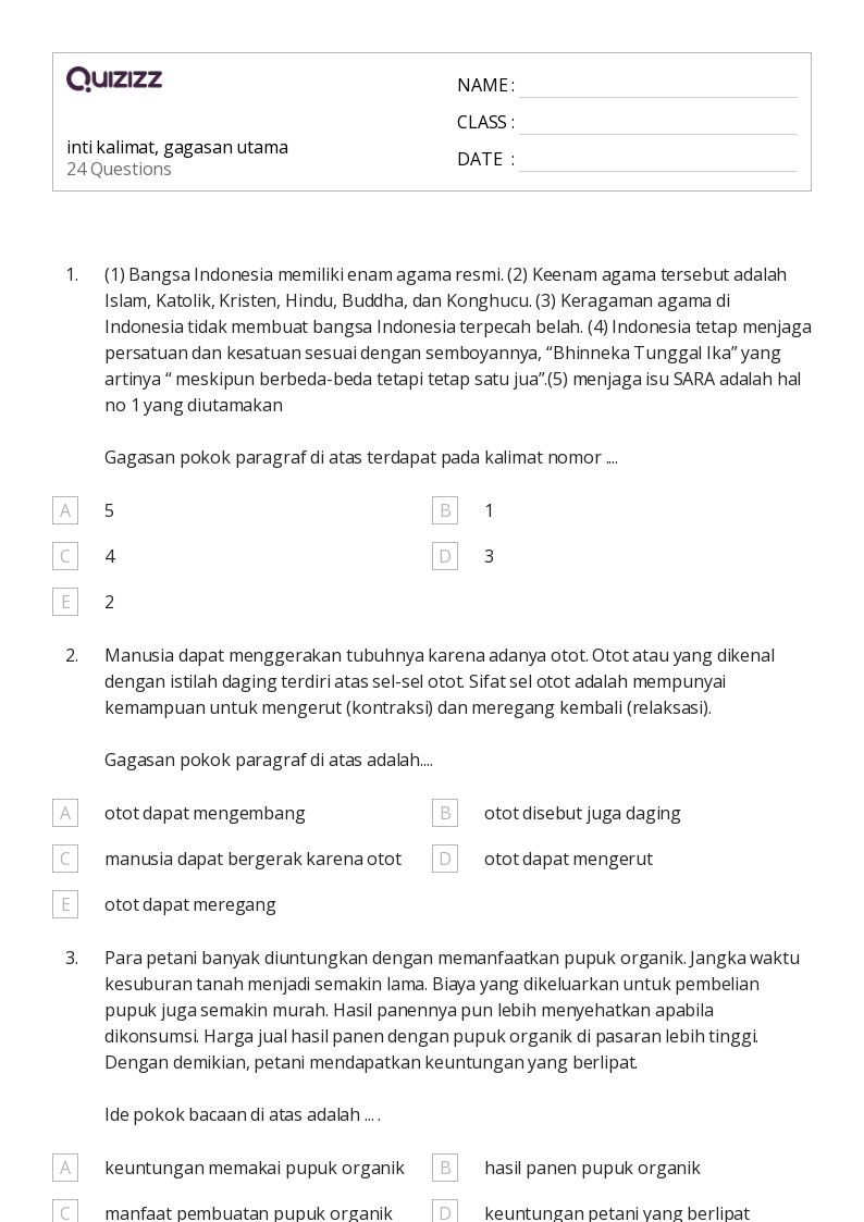 50 lembar kerja Mengidentifikasi Gagasan Utama dalam Nonfiksi untuk 50 lembar kerja Mengidentifikasi Gagasan Utama dalam Nonfiksi untuk