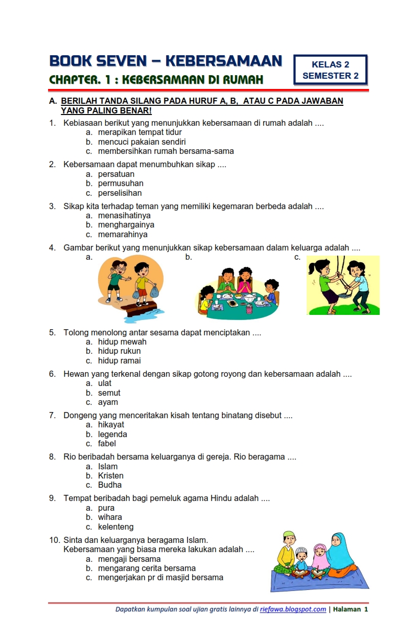5 Contoh Soal Tema 6 Subtema 4 Kelas 3 Kurikulum 2018 yang Wajib Dikuasai Siswa 5 Contoh Soal Tema 6 Subtema 4 Kelas 3 Kurikulum 2018 yang Wajib Dikuasai Siswa