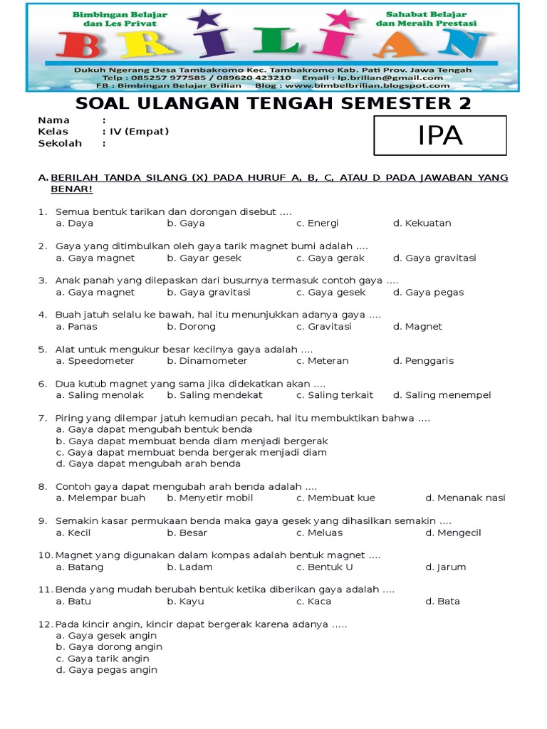 5 Fakta Mengejutkan Bank Soal UAS Kelas 4 IPA K13 yang Wajib Diketahui Guru dan Orang Tua 5 Fakta Mengejutkan Bank Soal UAS Kelas 4 IPA K13 yang Wajib Diketahui Guru dan Orang Tua