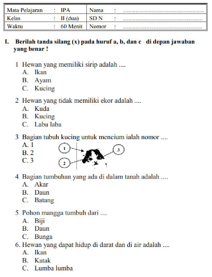 5 Lembar Kerja Siswa Siap Cetak Contoh Soal Tema 6 Kelas 4 Semester Genap yang Wajib Dicoba