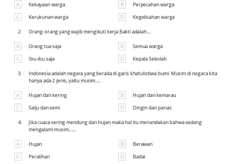 Akhirnya Tersedia 7 Contoh Soal Tema 5 Subtema 4 Kelas 3 yang Wajib Dipelajari Akhirnya Tersedia 7 Contoh Soal Tema 5 Subtema 4 Kelas 3 yang Wajib Dipelajari