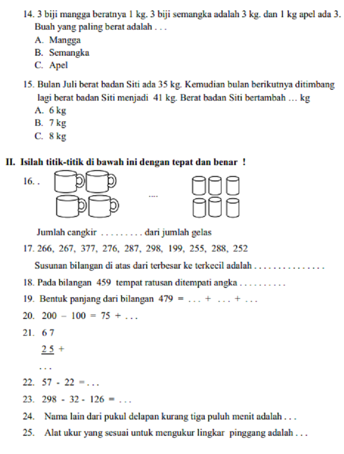 Menaklukkan Matematika Kelas 3 Semester 1 Panduan Latihan Soal Efektif Menaklukkan Matematika Kelas 3 Semester 1 Panduan Latihan Soal Efektif