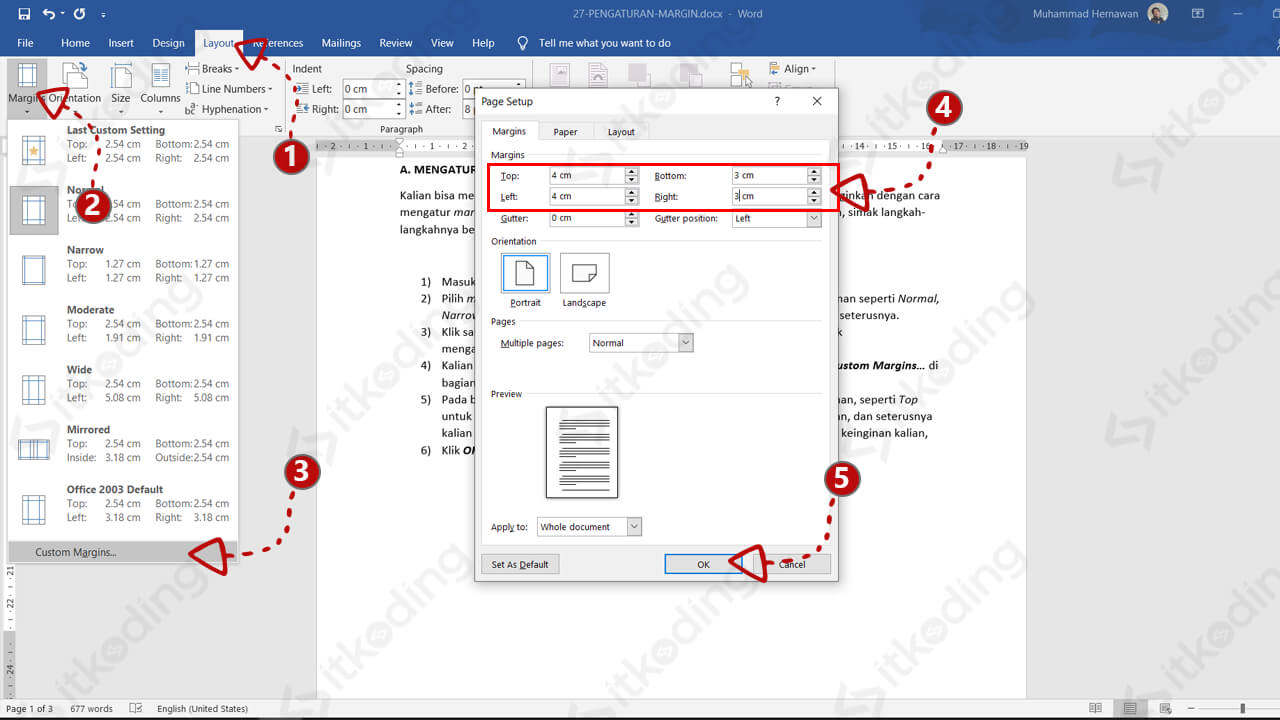 Cara Merapikan Margin di Word Ternyata Semudah Ini, Daftar Gambar Otomatis Skripsi dan Laporan Langsung Rapi Cara Merapikan Margin di Word Ternyata Semudah Ini, Daftar Gambar Otomatis Skripsi dan Laporan Langsung Rapi