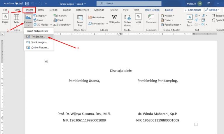 Cara Membuat Memasukkan TTD Tanda Tangan di Word - TeknoAn Cara Membuat Memasukkan TTD Tanda Tangan di Word - TeknoAn