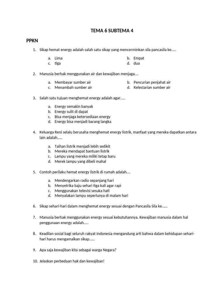 Contoh Soal Tema 6 Subtema 4 Kelas 1 Kurtilas yang Sering Muncul di Ujian, Wajib Tahu Sebelum Terlambat Contoh Soal Tema 6 Subtema 4 Kelas 1 Kurtilas yang Sering Muncul di Ujian, Wajib Tahu Sebelum Terlambat