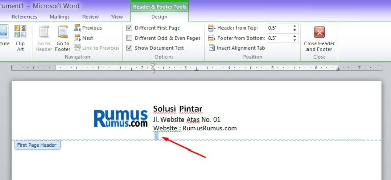 Terbukti! Cara Membuat Kop Surat MS Word 2010 dalam 5 Langkah Mudah Seb