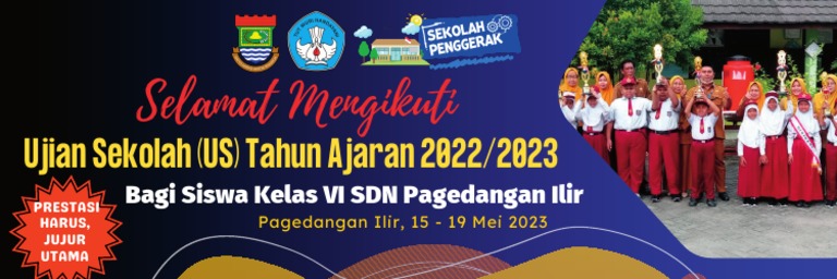 Ternyata Begini Isi Spanduk Ujian Sekolah SD yang Bikin Orang Tua dan Siswa Siap Hadapi 2026 Ternyata Begini Isi Spanduk Ujian Sekolah SD yang Bikin Orang Tua dan Siswa Siap Hadapi 2026