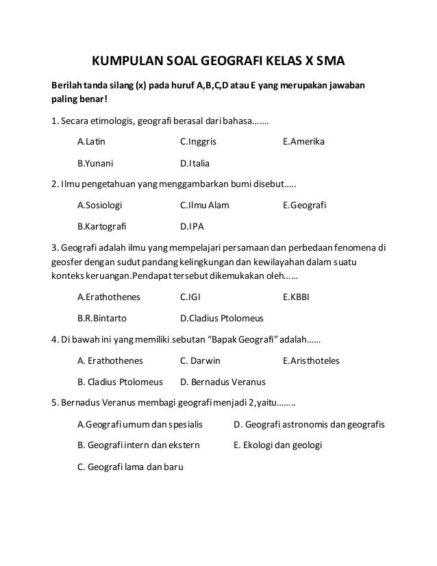 7 Rahasia Menguasai contoh soal geografi kelas 10 semester 1 dan jawaban secara cepat 7 Rahasia Menguasai contoh soal geografi kelas 10 semester 1 dan jawaban secara cepat