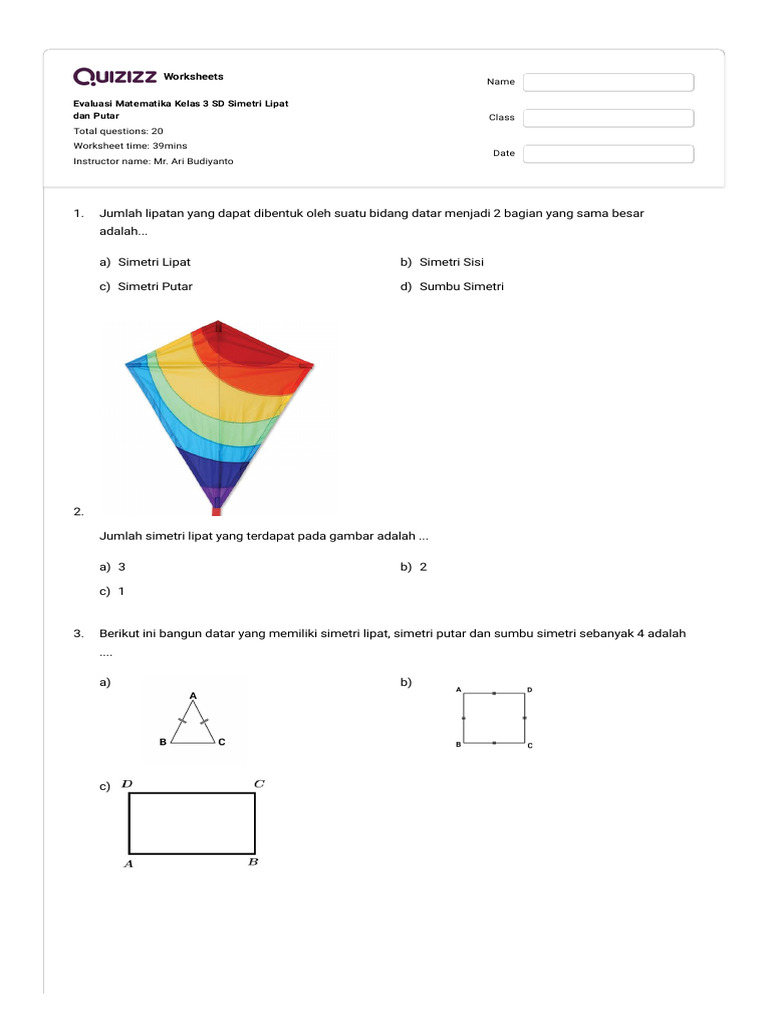 Rahasia Cepat Jawab Soal Tentang Simetri Lipat Kelas 3 Agar Nilai Matematika Melejit Rahasia Cepat Jawab Soal Tentang Simetri Lipat Kelas 3 Agar Nilai Matematika Melejit