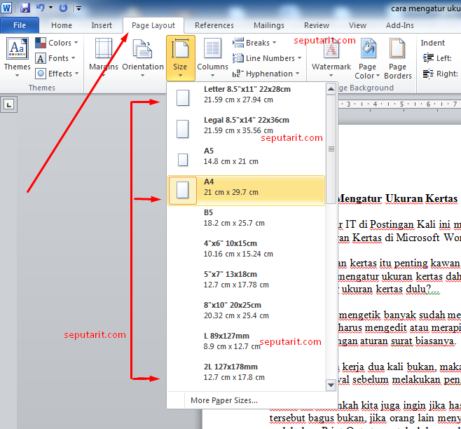 Ternyata Ini Cara Mengubah Ukuran Kertas ke cm di Word 2010 yang Jarang Diketahui