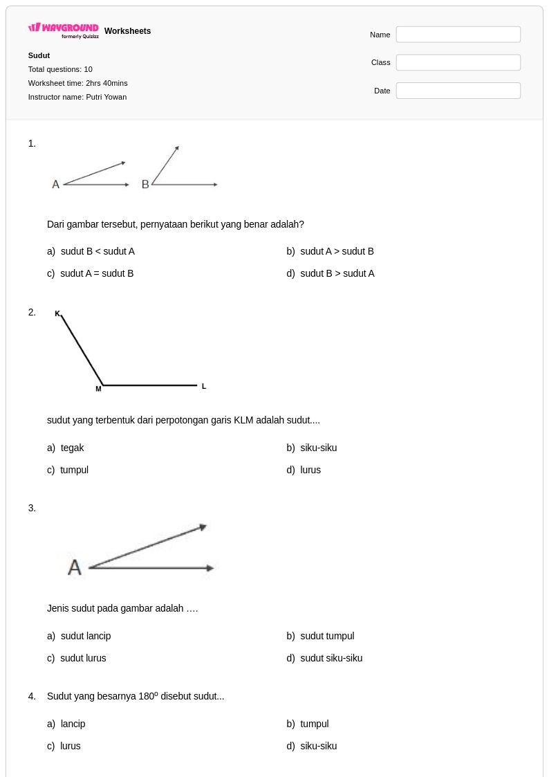 Ternyata Ini Rahasia Cara Cepat Menjawab Soal Tentang Sudut SD Kelas 3 yang Benar Ternyata Ini Rahasia Cara Cepat Menjawab Soal Tentang Sudut SD Kelas 3 yang Benar