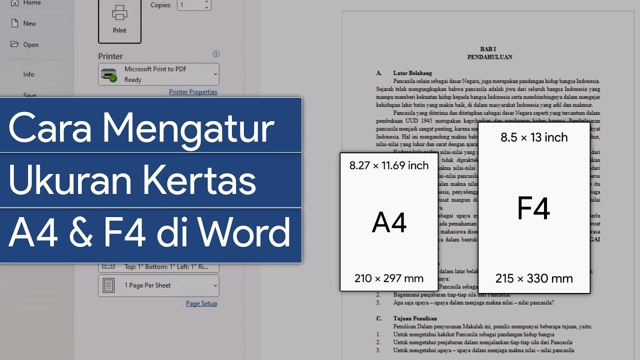 Ternyata Mudah, Begini Cara Mengubah Ukuran Kertas A4 Menjadi F4 di MS Word Agar Presisi Ternyata Mudah, Begini Cara Mengubah Ukuran Kertas A4 Menjadi F4 di MS Word Agar Presisi