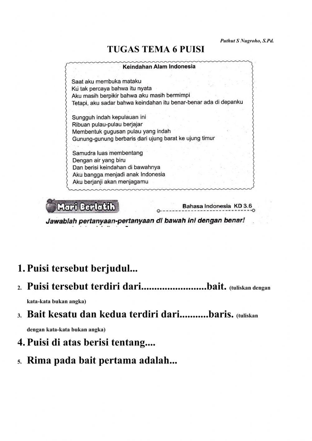 Wajib Tahu Kunci Jawaban Soal Tentang Puisi Kelas 3 Agar Anak Tidak Kesulitan Belajar Wajib Tahu Kunci Jawaban Soal Tentang Puisi Kelas 3 Agar Anak Tidak Kesulitan Belajar